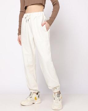 women mid-rise joggers with insert pockets