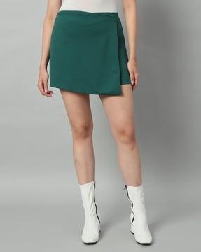 women mid-rise mini skorts