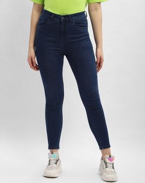 women mid-rise relaxed fit jeans