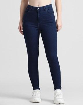 women mid-rise skinny fit jeans