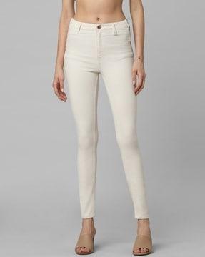 women mid-rise skinny fit jeans