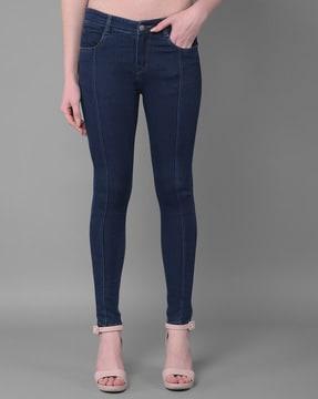 women mid-rise skinny jeans