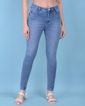 women mid-rise skinny jeans