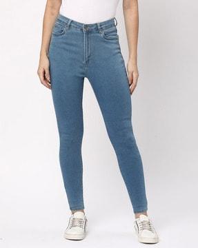 women mid-rise skinny jeans