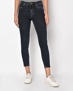 women mid-rise slim fit jeans