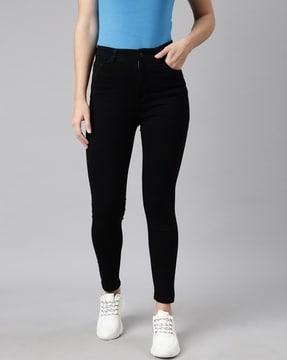 women mid-rise slim fit jeans