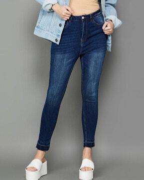 women mid-rise slim jeans