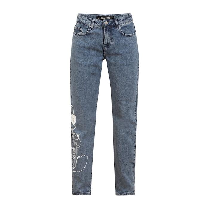 women mid-wash disney x kl straight-fit jeans