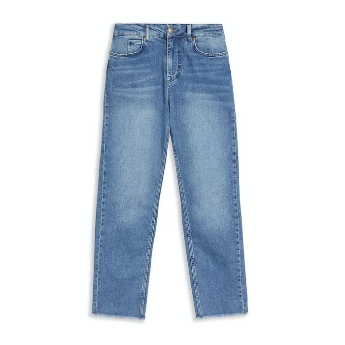 women mid wash morgani straight leg denim