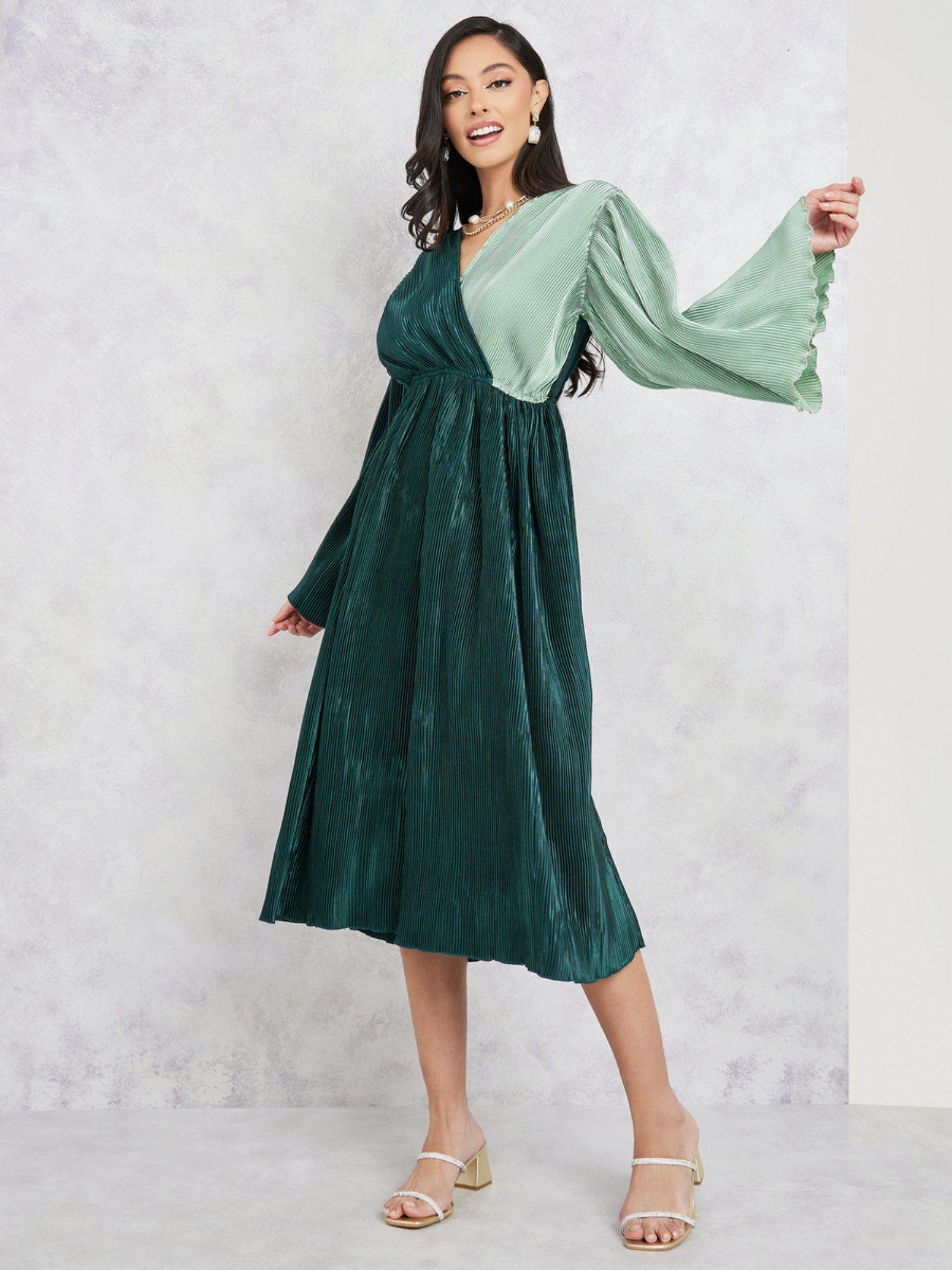 women midi green