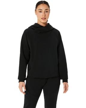 women mobility knit pullover hoodie