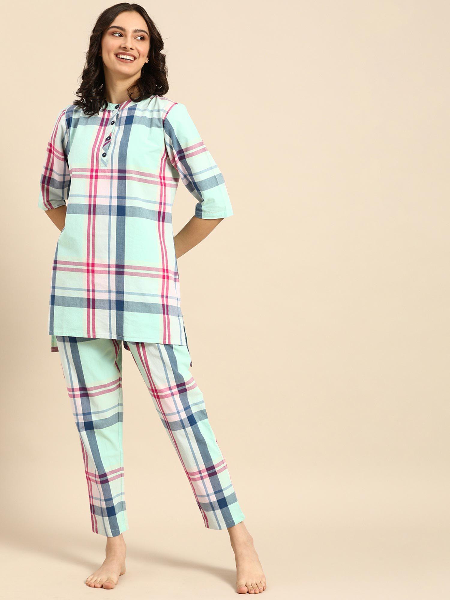 women multi kurta & pyjamas (set of 2)