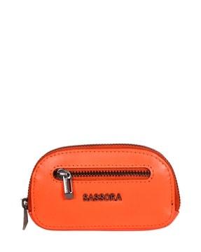 women multi-purpose pouch with metal accent