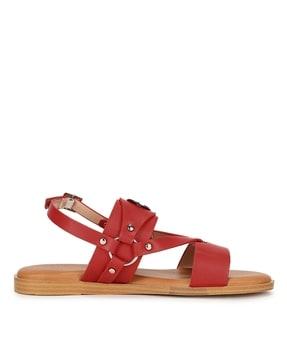 women multi-strap slingback sandals