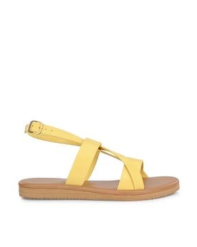 women multi-strap slip-on sandals