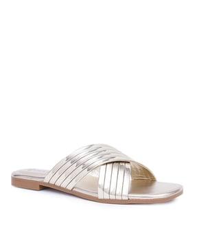 women multi-strapped flat sandals