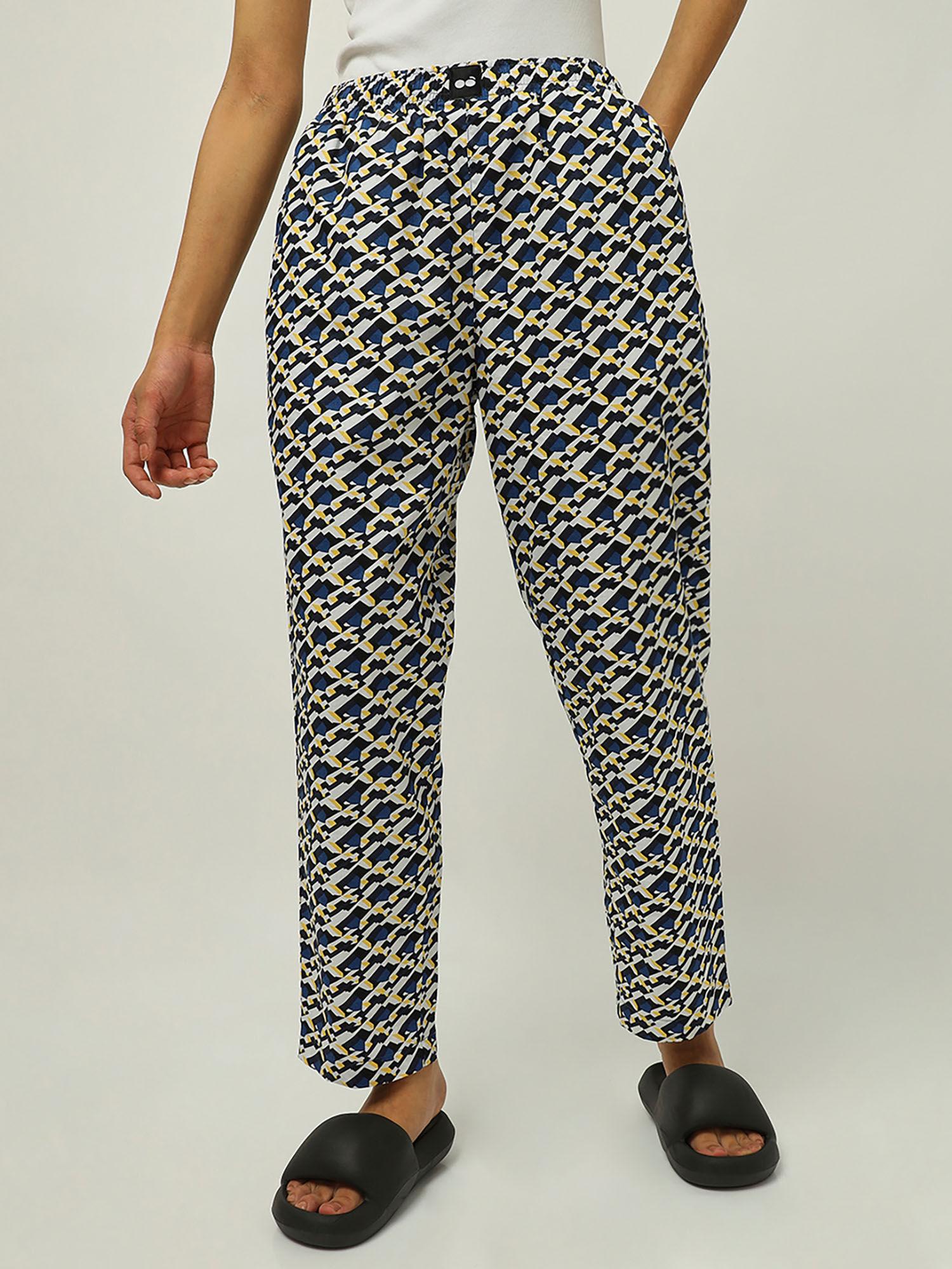 women multicolor all over printed pyjamas