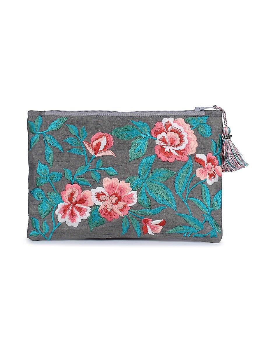 women multicolour cotton fabric wristlet sleeves &amp; pouches