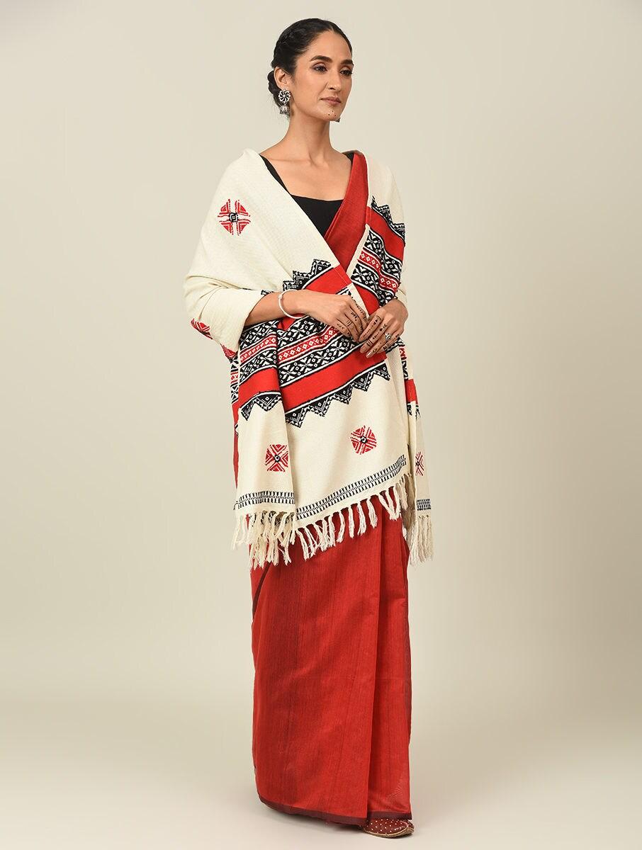 women multicolour cotton toda shawls