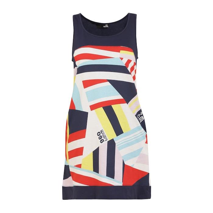 women multicoloured geometric print dress