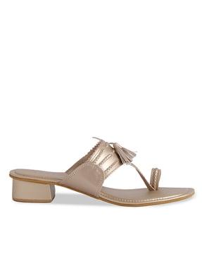 women navya braided toe-ring flat sandals