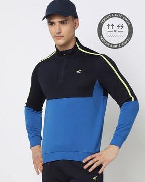 women neo pop colourblock regular fit sweatshirt