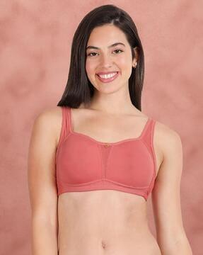 women non-padded non-wired full coverage bra