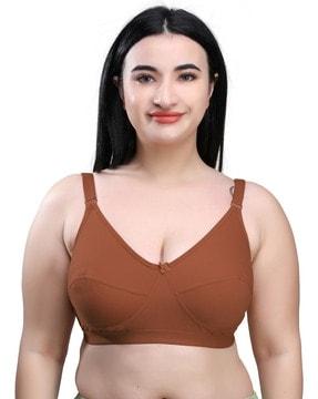 women non-wired bra with adjustable strap