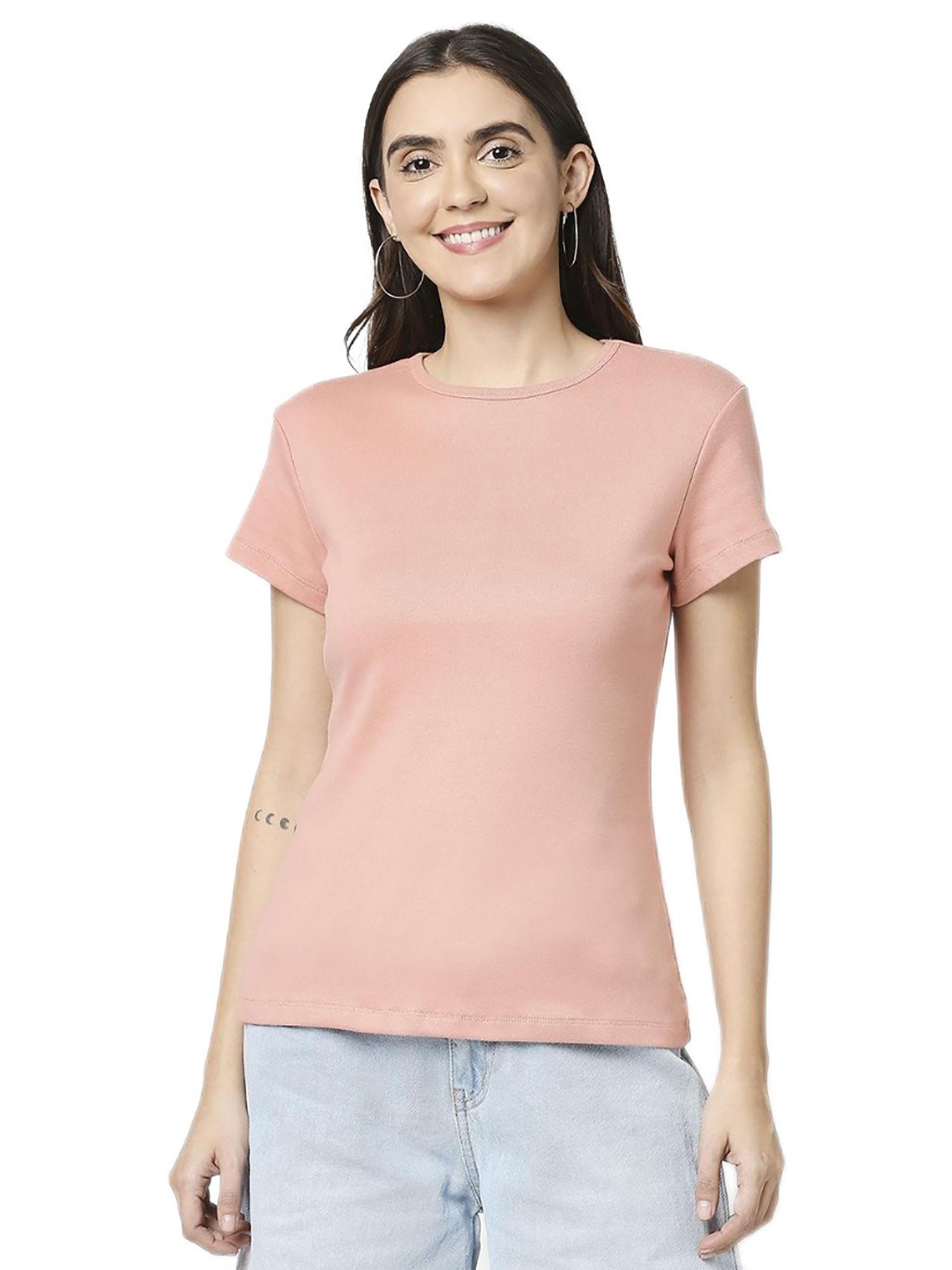 women nude slim fit t-shirt