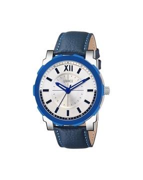 women oberondlx-11509-blue-white water-resistant analogue watch