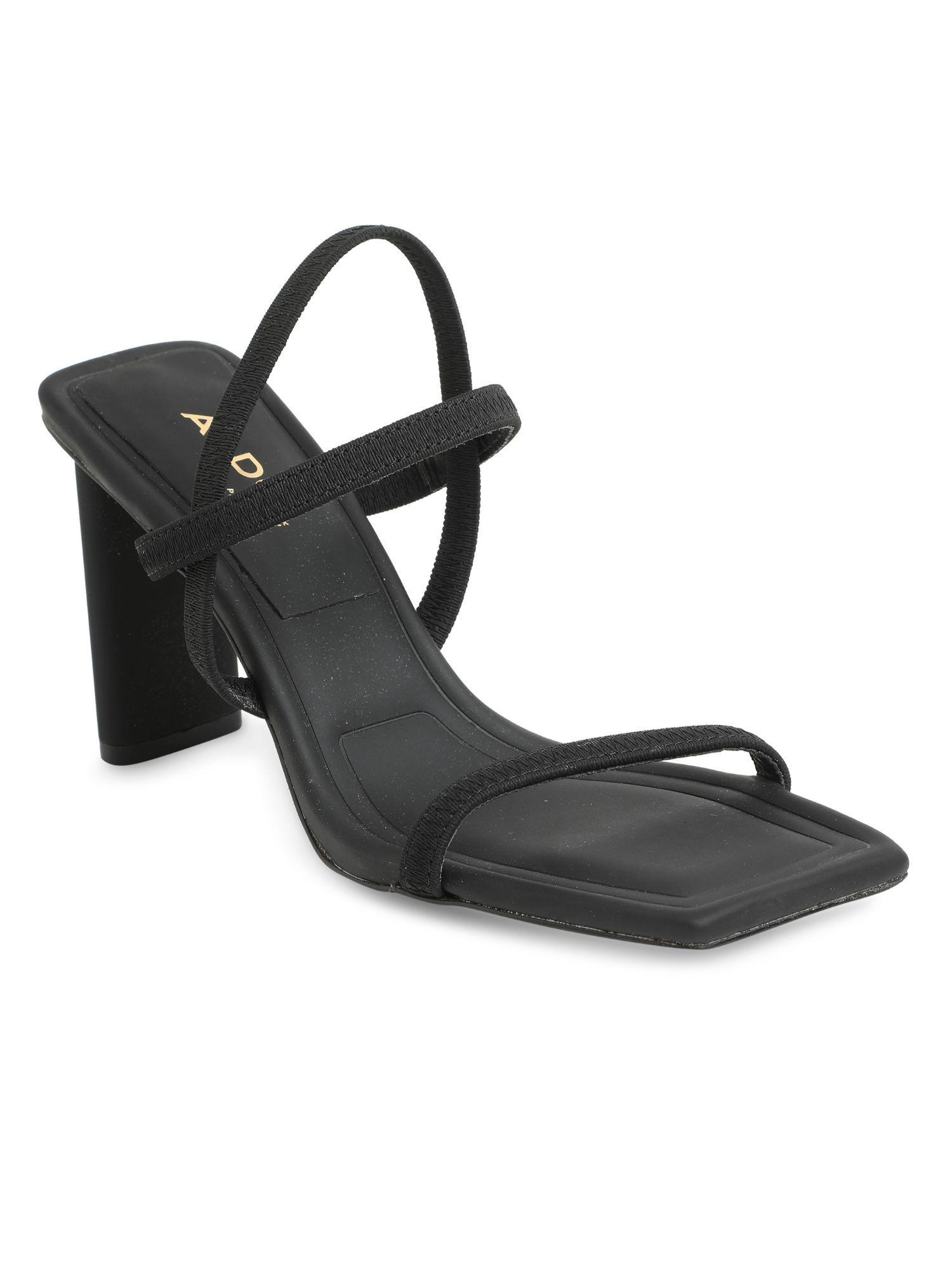 women okurra black synthetic sandals