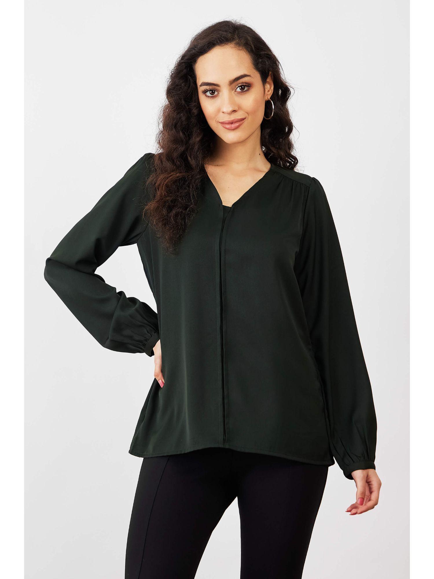 women olive appletini top