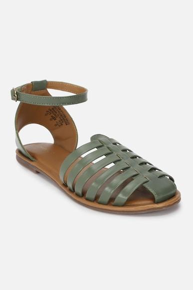 women olive casual sandals