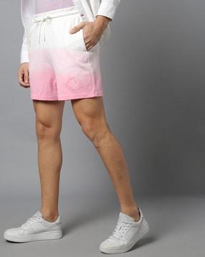 women ombre-dyed relaxed fit shorts