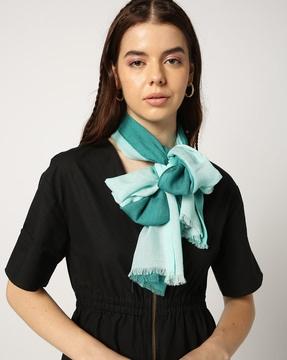 women ombre-dyed scarf