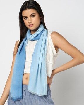 women ombre-dyed scarf