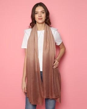 women ombre-dyed shawl