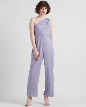 women one-shoulder jumpsuit