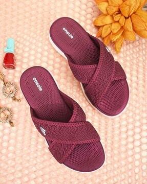 women open-toe criss-cross strap sandals