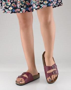 women open-toe flat sandals