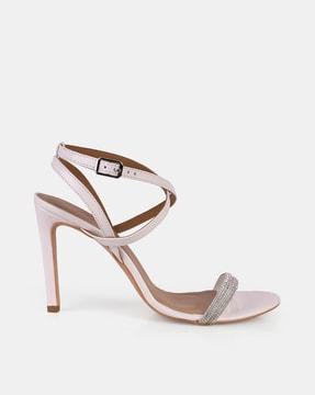 women open-toe heeled sandals