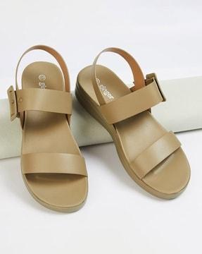 women open-toe sandals with slingback