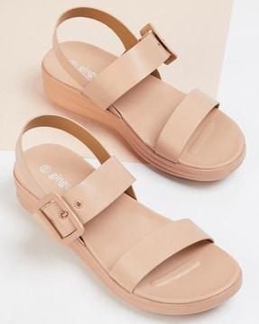 women open-toe sandals with slingback