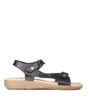 women open-toe sandals with velcro fastening