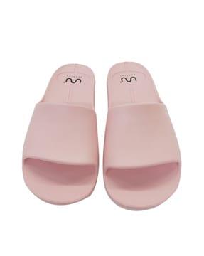 women open-toe slides