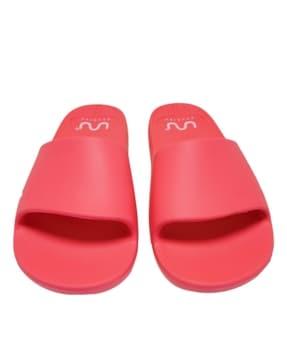 women open-toe slides