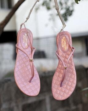 women open-toe sling-back flat sandals