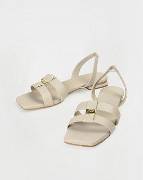 women open-toe sling-back sandals
