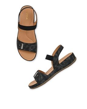 women open-toe slingback flat sandals