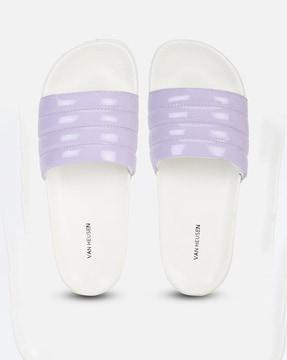 women open-toe slip-on flip-flops